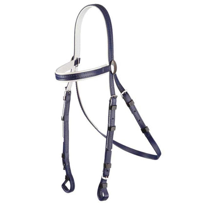 Zilco Race Bridle White Trim / Navy