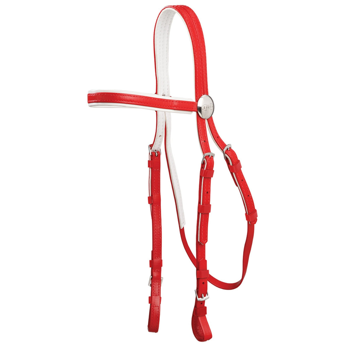 Zilco Race Bridle White Trim / Red