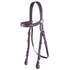 Zilco Race Bridle Black Trim / Purple