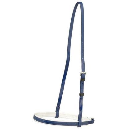 Zilco Race Cavesson Noseband Dark Blue (White Trim)