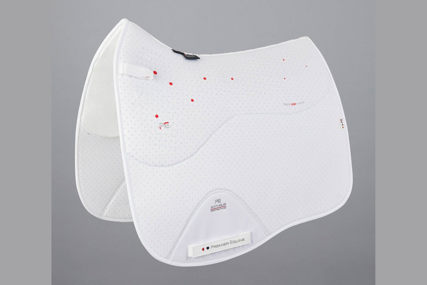 Description:Close Contact Airtechnology Anti-Slip Dressage Square_Colour:White_Position:1