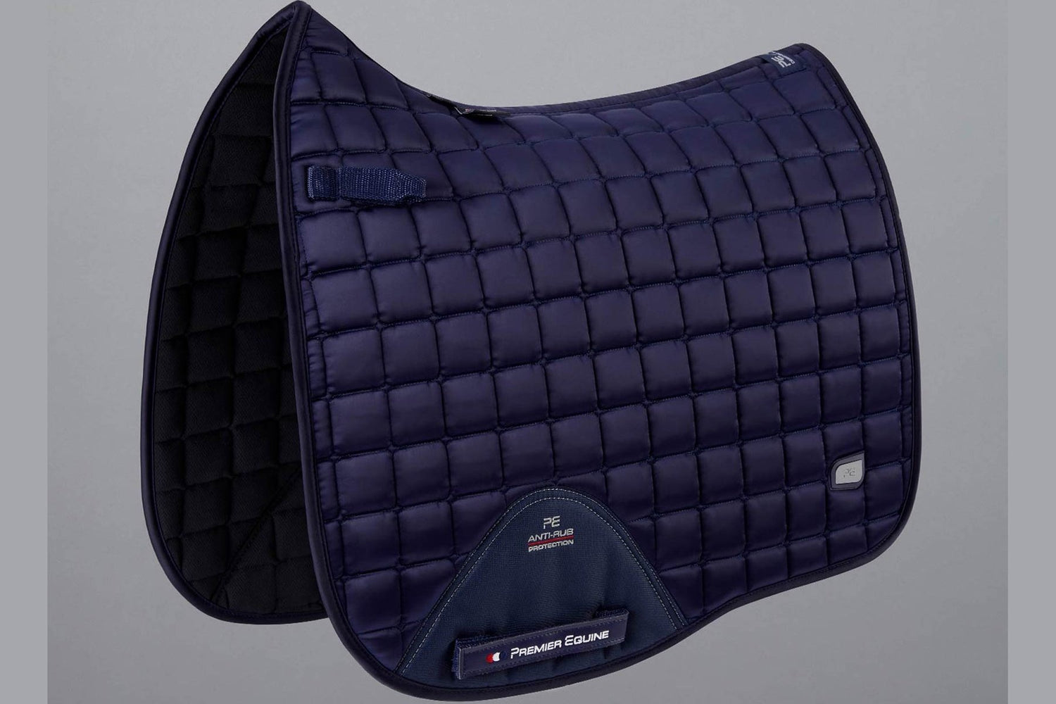 Description:Alberta CC Satin Dressage Square_Colour:Navy_Position:1