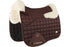 Description:Atlantis CC Satin Wool Dressage Square_Colour:Brown / Natural Wool_Position:1