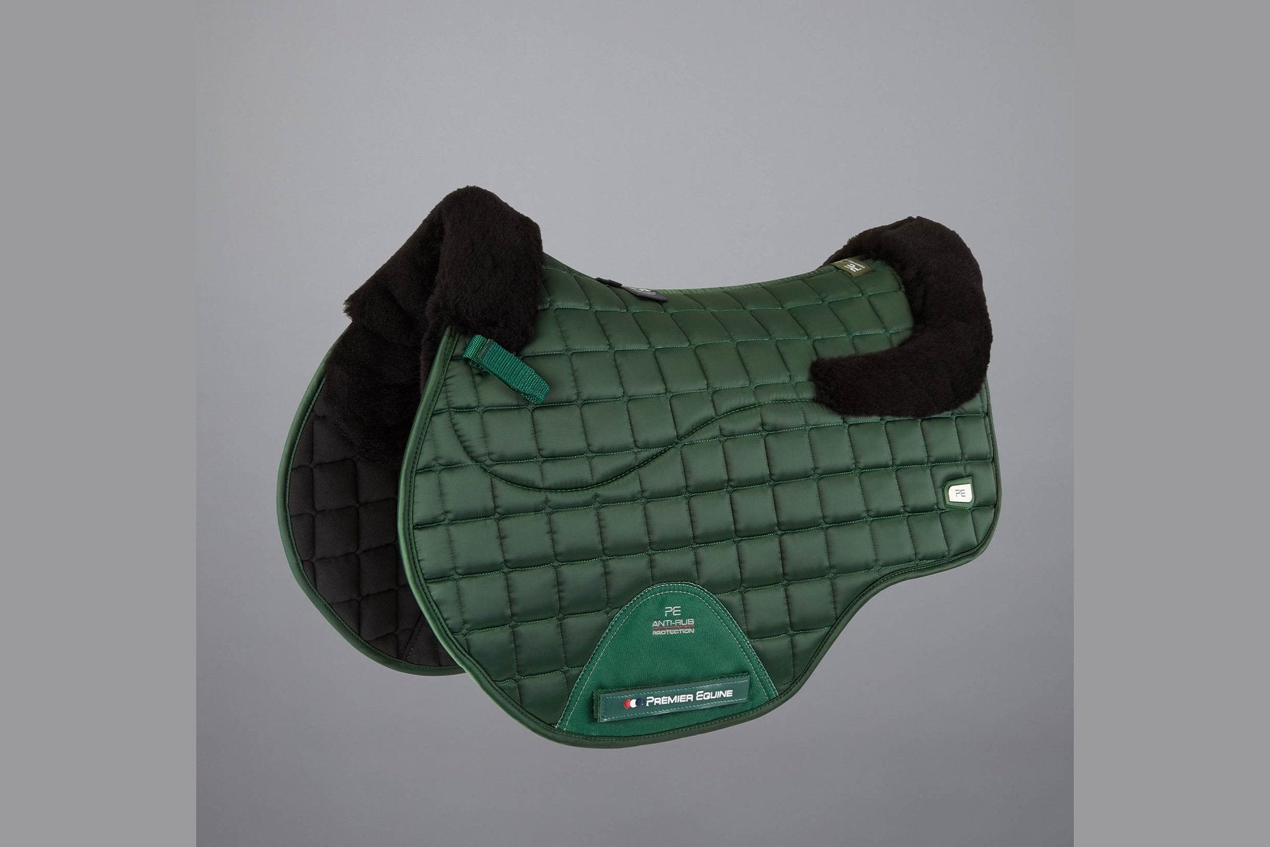 Description:Atlantis CC Satin Wool GP/Jump Square_Colour:Olive / Black Wool_Position:1