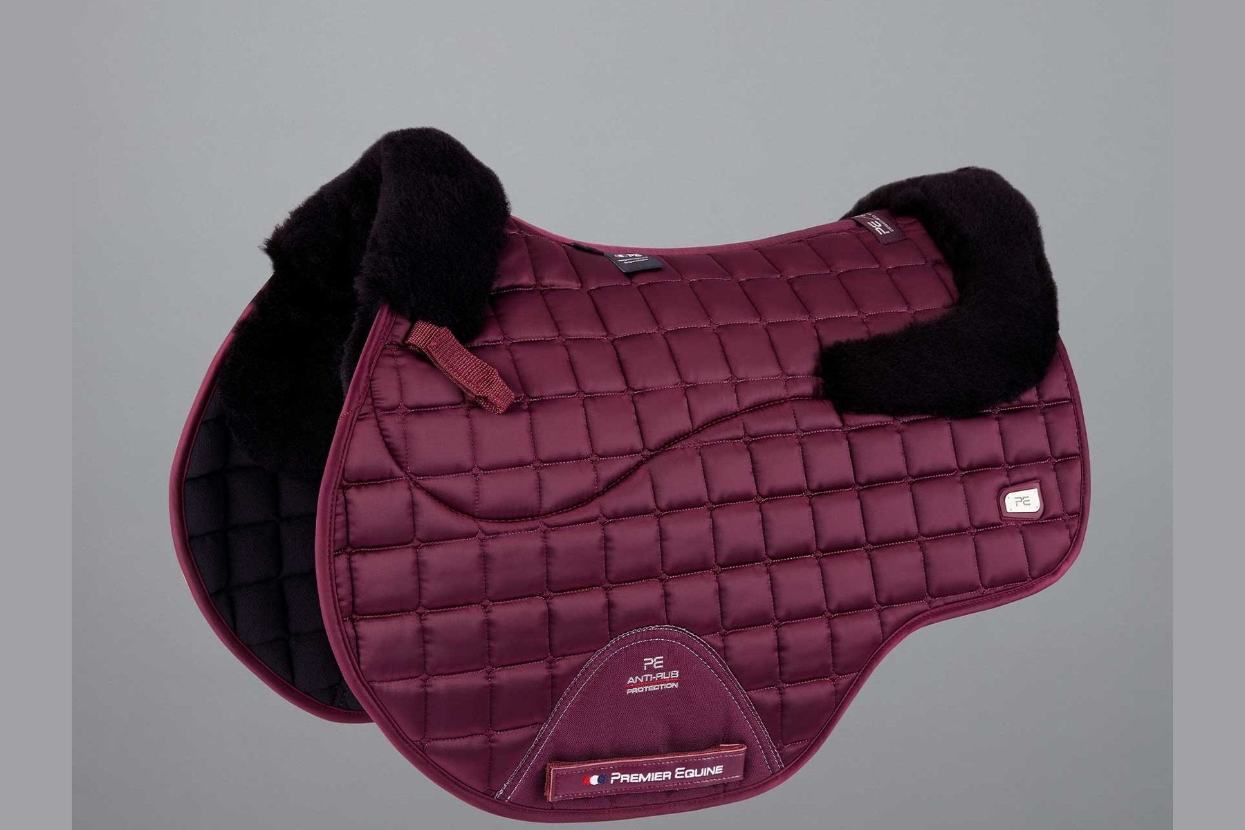 Description:Atlantis CC Satin Wool GP/Jump Square_Colour:Wine / Black Wool_Position:1