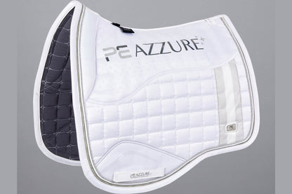Description:Azzure Anti-Slip Satin Dressage Square_Colour:White_Position:1