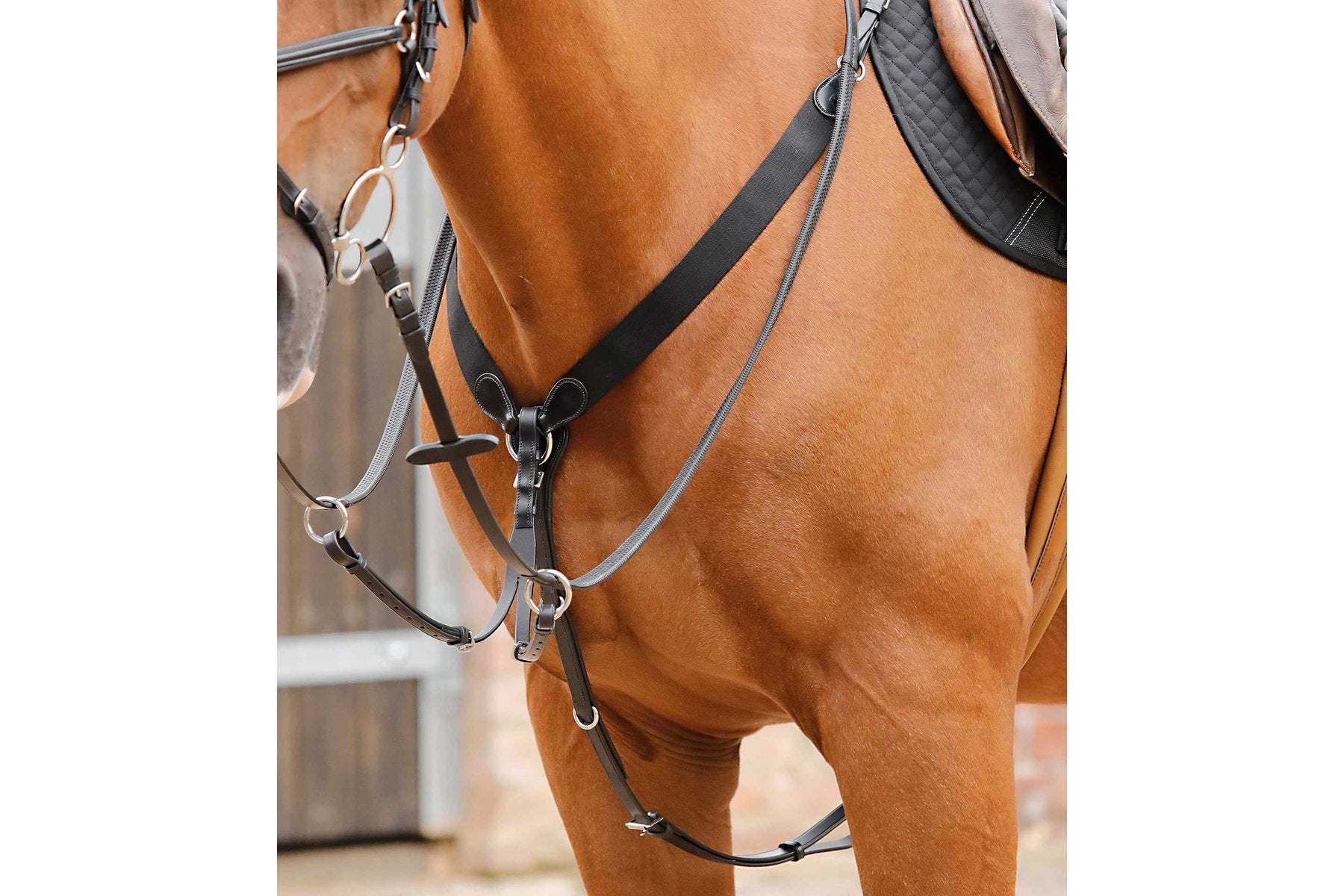 Description:Baressa Elastic Jumping Breastplate_Colour:Black_Position:1