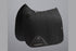 Description:Close Contact Cotton Dressage Saddle Pad_Colour:Black_Position:1