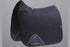 Description:Close Contact Cotton Dressage Saddle Pad_Colour:Navy_Position:1