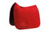Description:Close Contact Cotton Dressage Saddle Pad_Colour:Red_Position:1