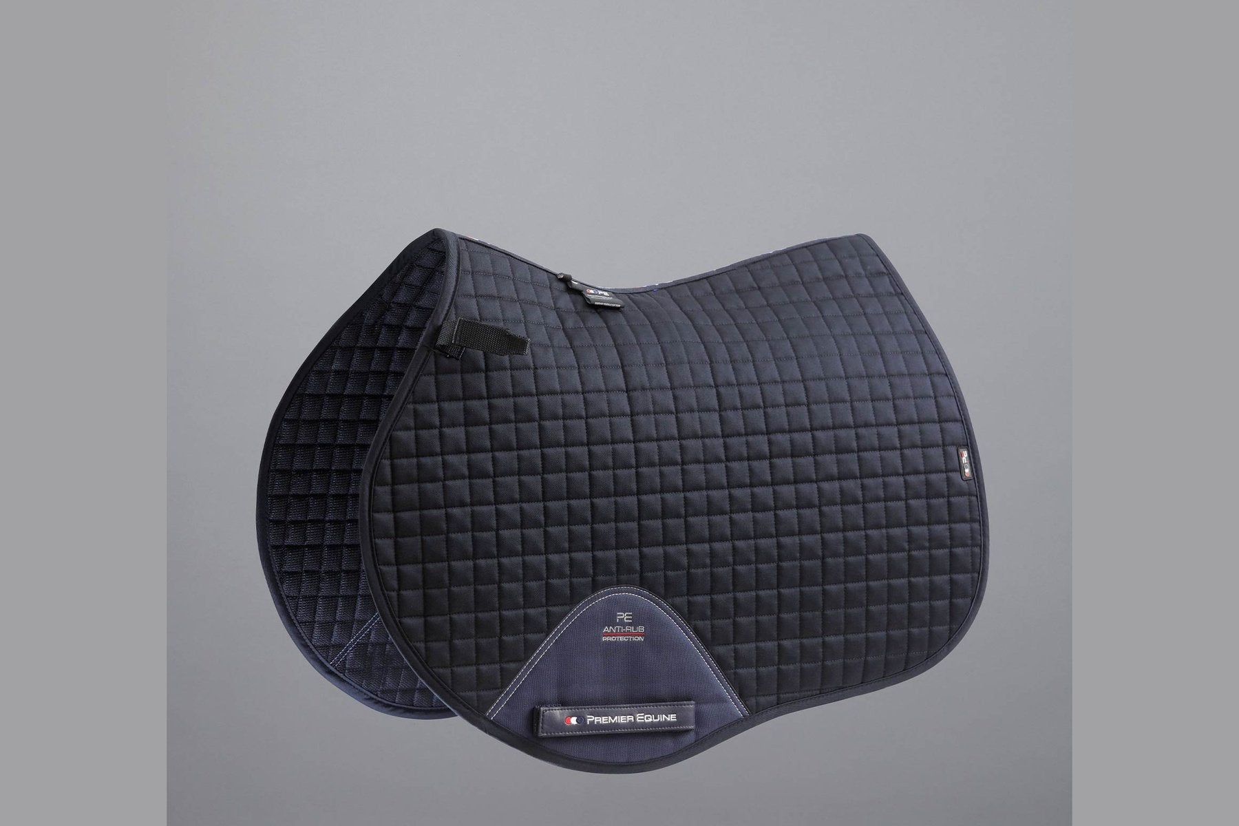 Description:Close Contact Cotton GP/Jump Saddle Pad_Colour:Navy_Position:1