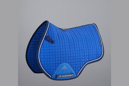 Description:Close Contact European Cotton Saddle Pad - GP/Jump Square_Colour:Royal Blue_Position:1