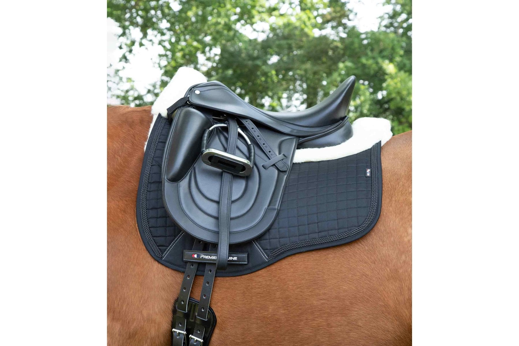 Premier Equine Close Contact Merino Wool European Saddle Pad - Dressage Square