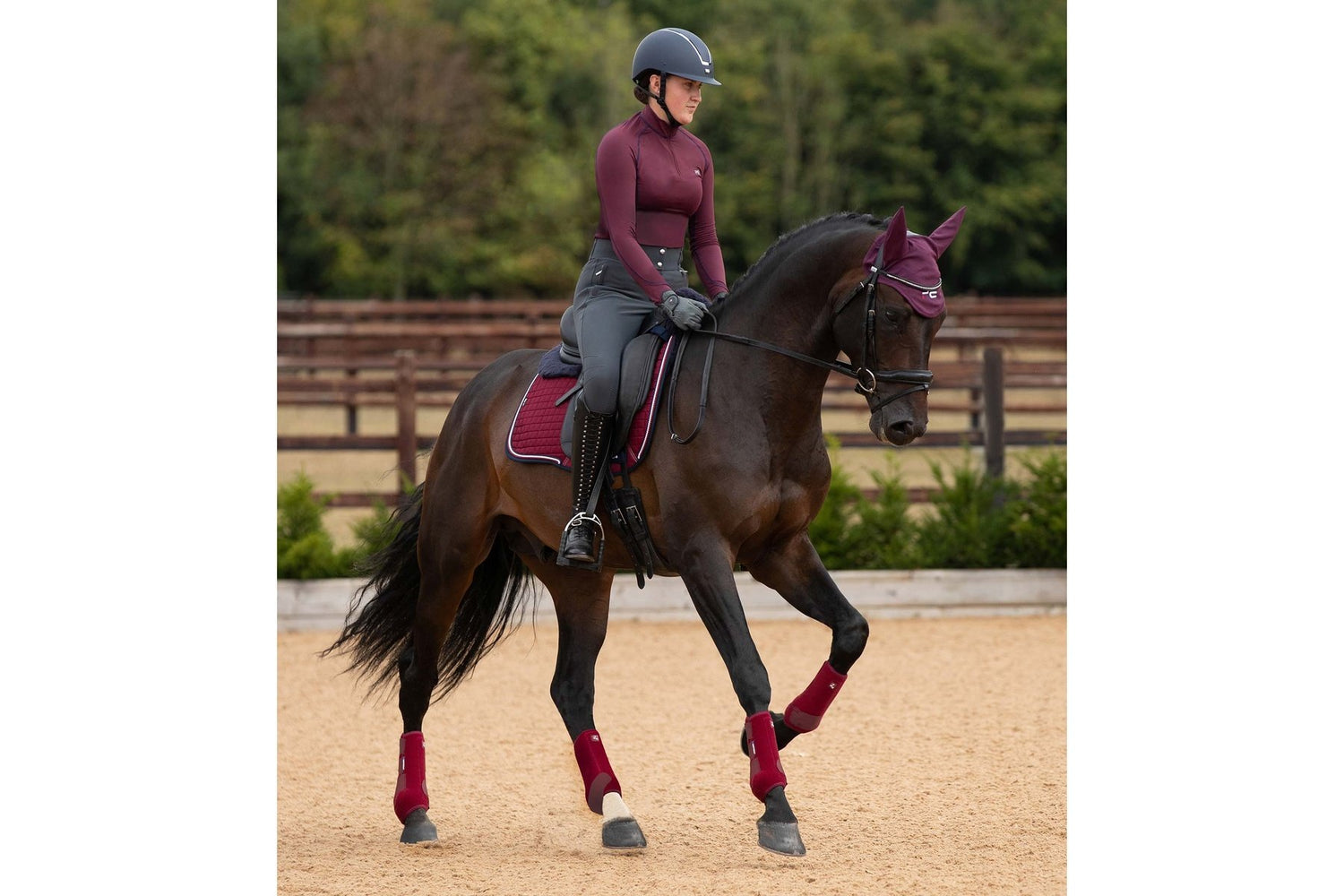 Premier Equine Close Contact Merino Wool European Saddle Pad - Dressage Square
