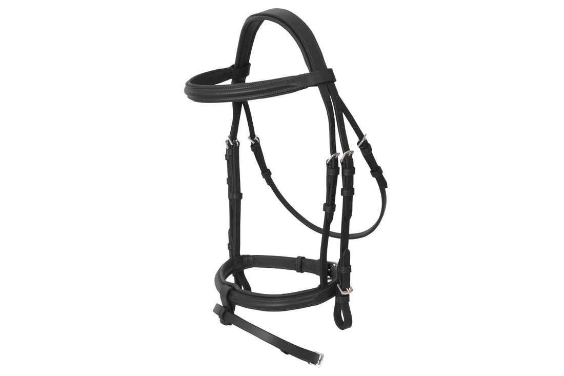 Platinum Shaped Head Raised Padded Bridle