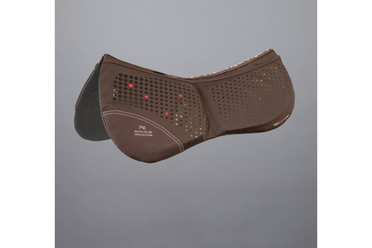 Description:Tech Grip Pro Anti-Slip Correction Saddle Pad_Colour:Brown_Position:1