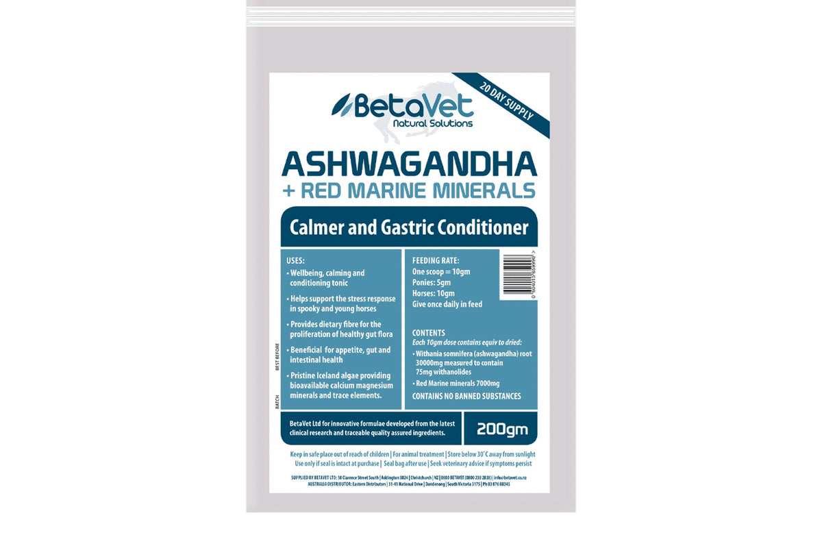 BetaVet Ashwagandha + Red Marine Minerals - 200gm