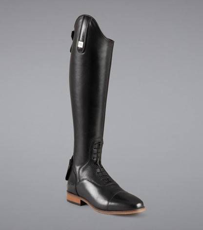 Description:Bilancio Ladies Leather Field Tall Riding Boot_Colour:Black_Position:1