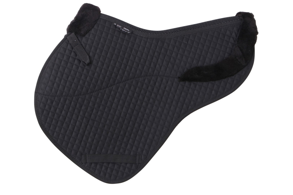 Cavallino CC Jump Shaped Lambswool Saddlecloth - Black