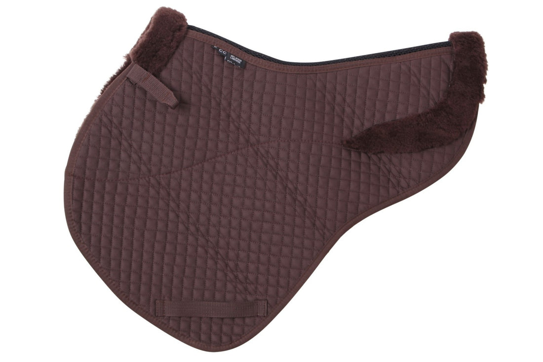 Cavallino CC Jump Shaped Lambswool Saddlecloth - Brown