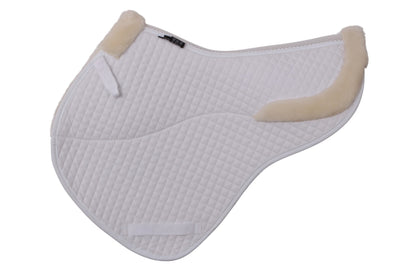 Cavallino CC Jump Shaped Lambswool Saddlecloth - White