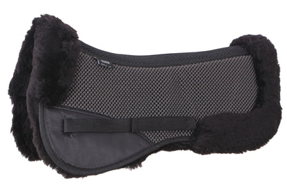 Cavallino Grip Lambswool Half Pad - Black
