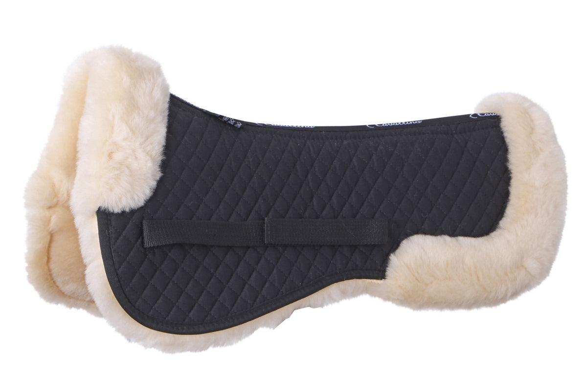Cavallino Lambswool Half Pad - Black Natural