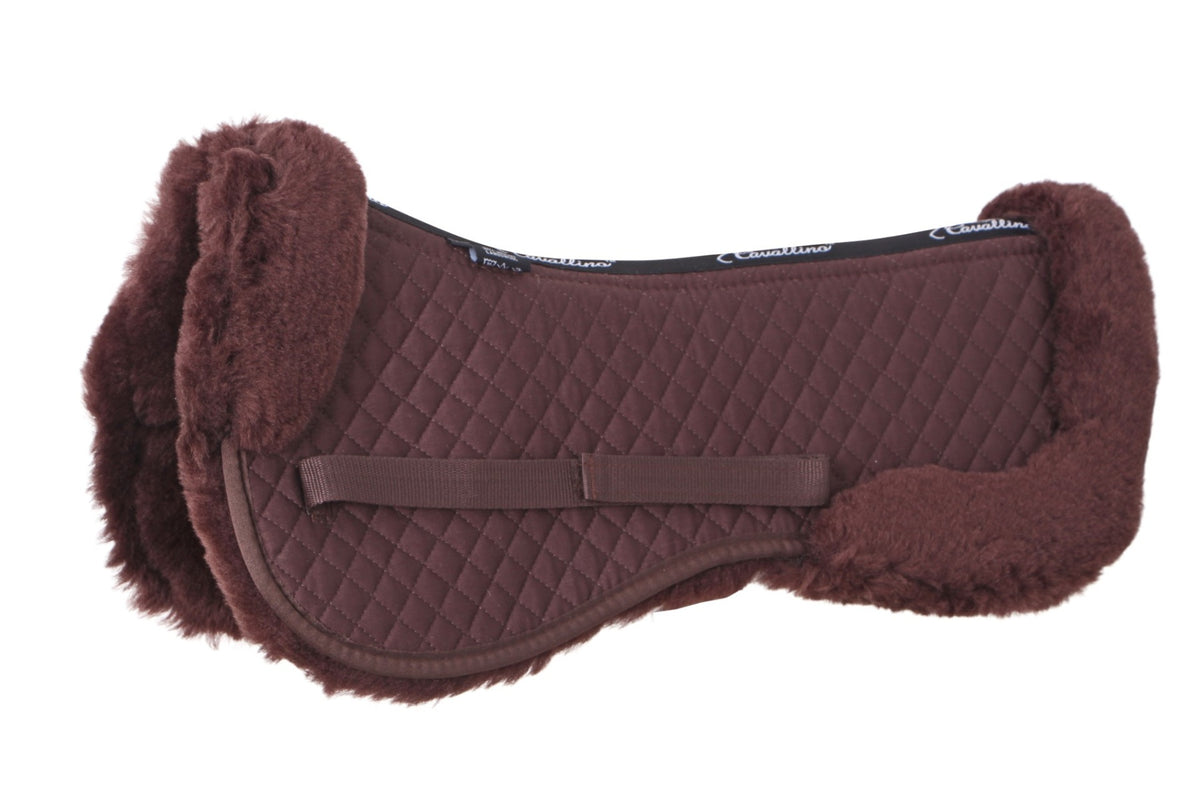 Cavallino Lambswool Half Pad - Brown