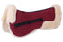 Cavallino Lambswool Half Pad - Burgundy Natural