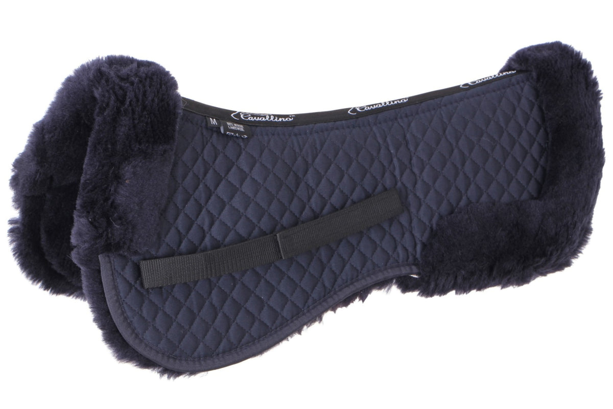 Cavallino Lambswool Half Pad - Navy