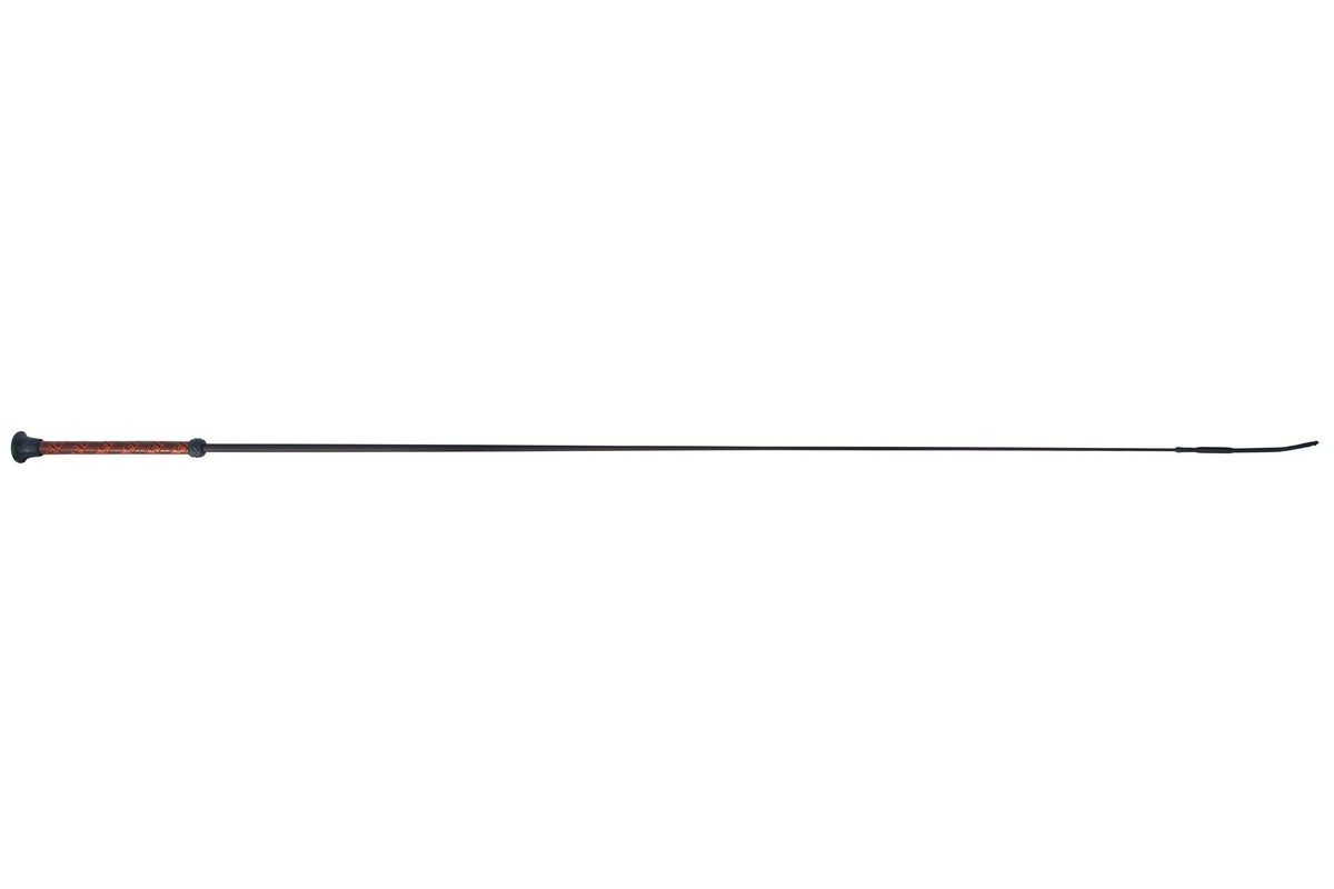 Fleck Dressage Whip Silk Touch Grip - Brown