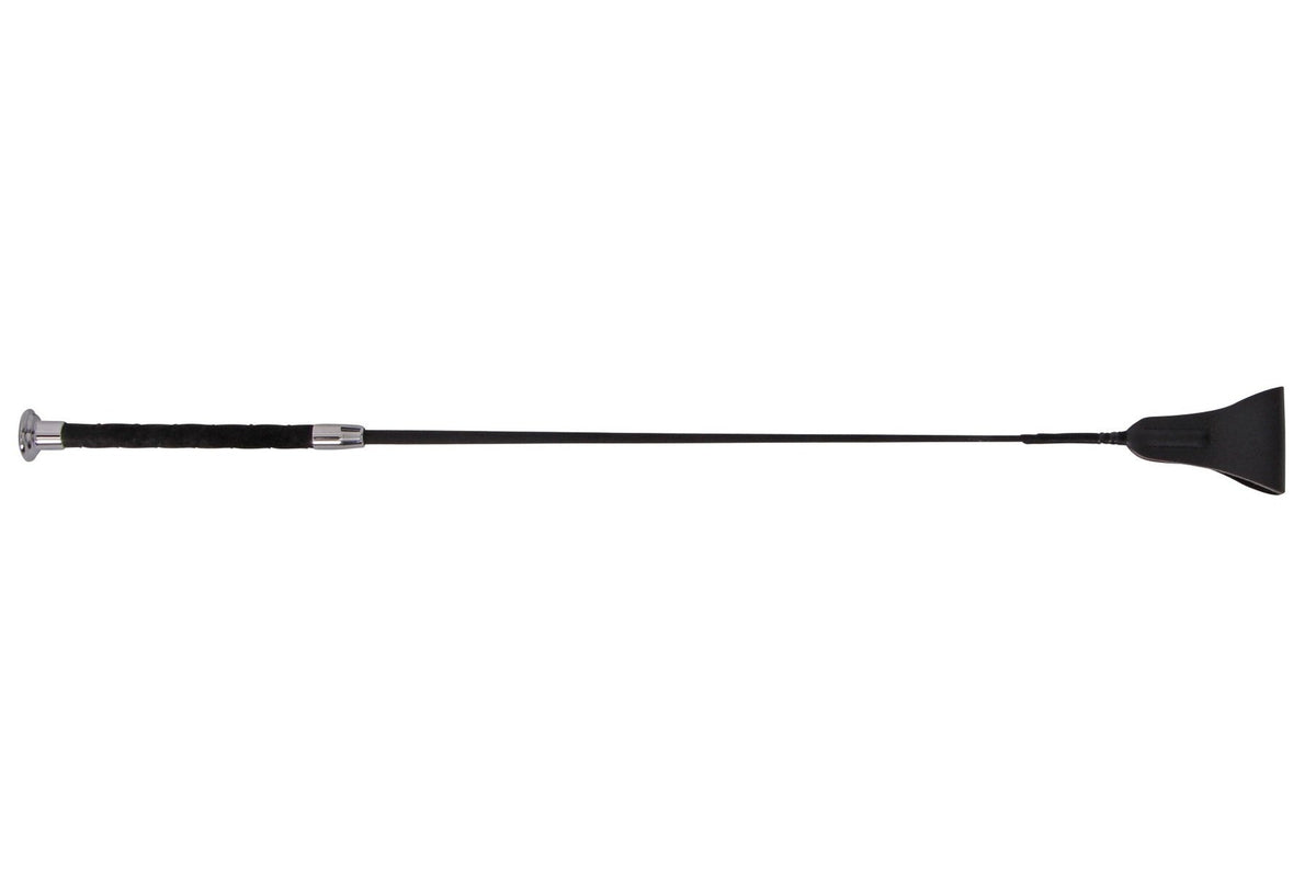 Fleck Riding Silk Touch Whip Ultra Soft Grip - Chrome