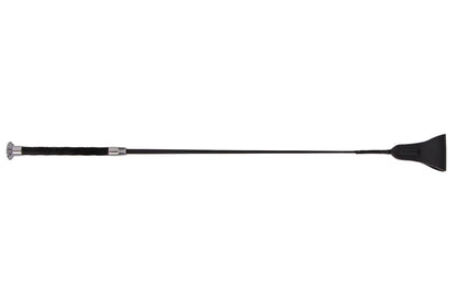Fleck Riding Silk Touch Whip Ultra Soft Grip - Chrome