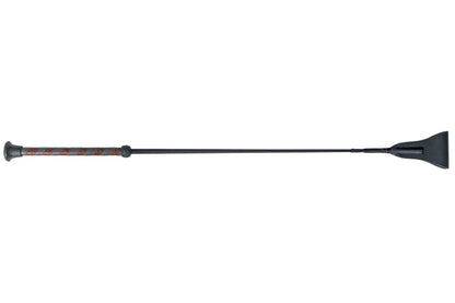 Fleck Riding Whip with SilkTouch Grip - Black