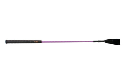 Fleck Rubber Grip Riding Whip With Flecks - Lilac