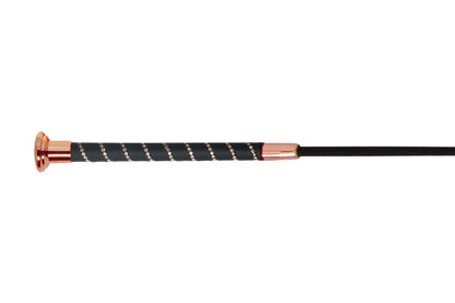 Fleck Silk Touch Dressage Whip Crystal Grip - 3