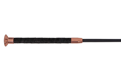 Fleck Silk Touch Dressage Whip - Rose Gold
