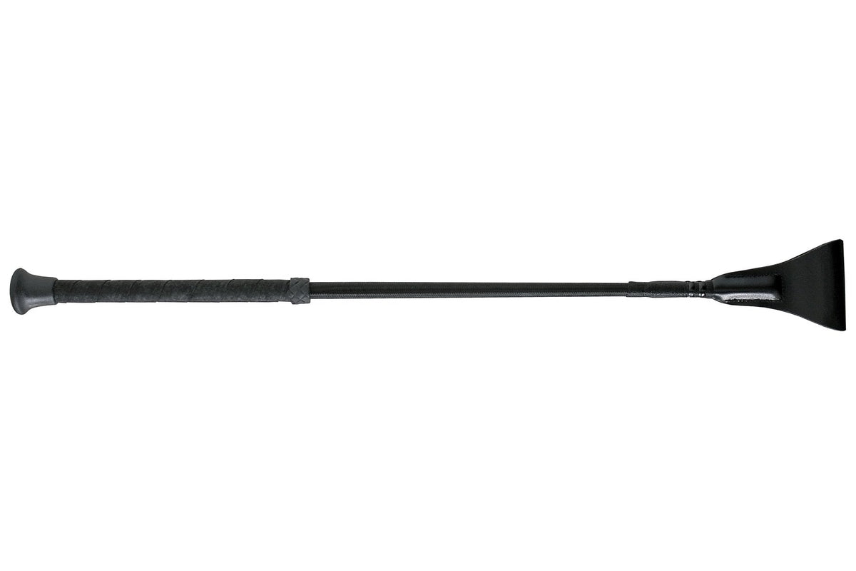 Fleck Wrapped Rubber Grip Whip - Black
