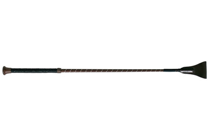 Fleck Wrapped Rubber Grip Whip - Brown