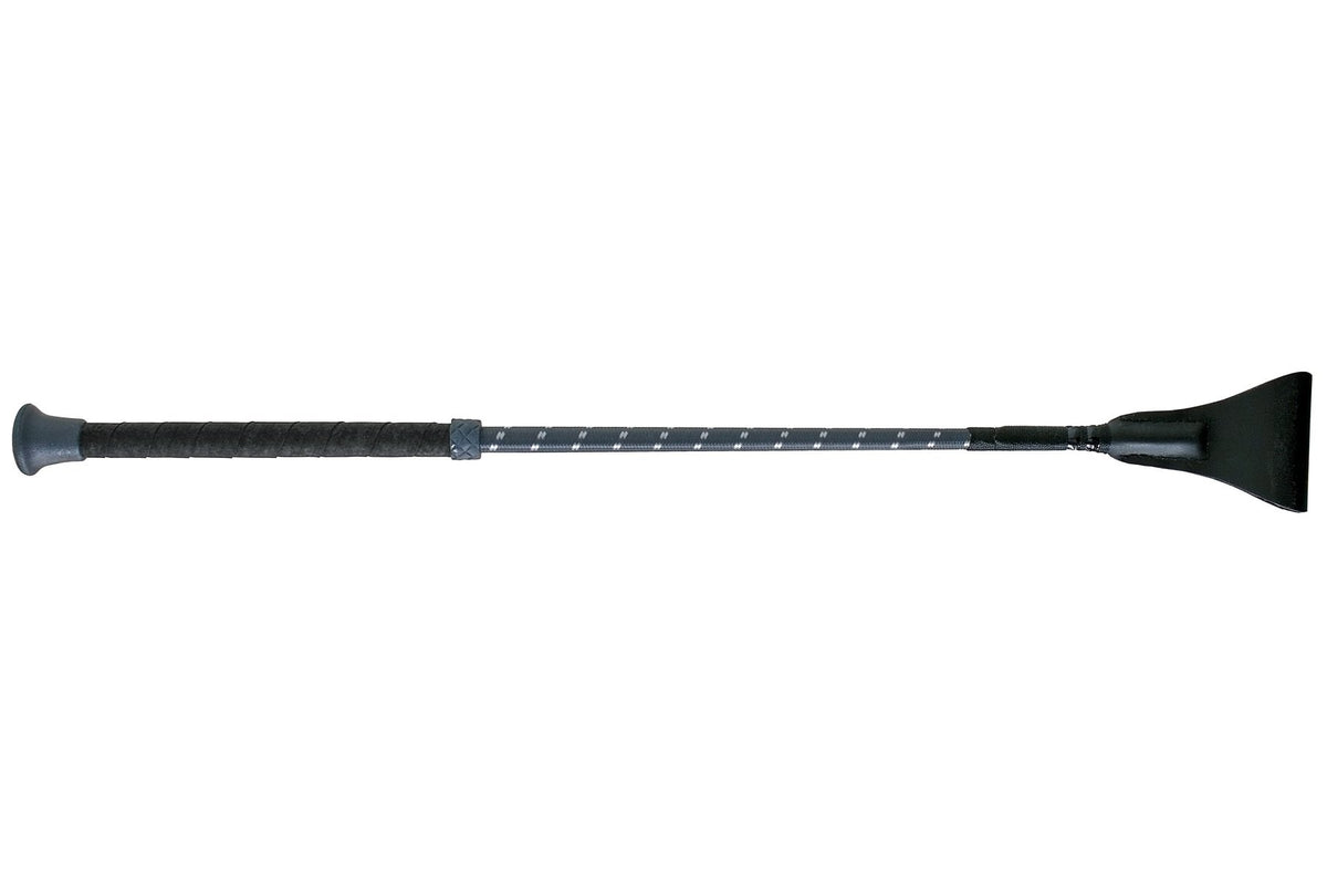 Fleck Wrapped Rubber Grip Whip - Grey