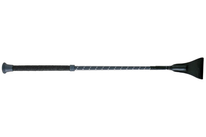 Fleck Wrapped Rubber Grip Whip - Grey
