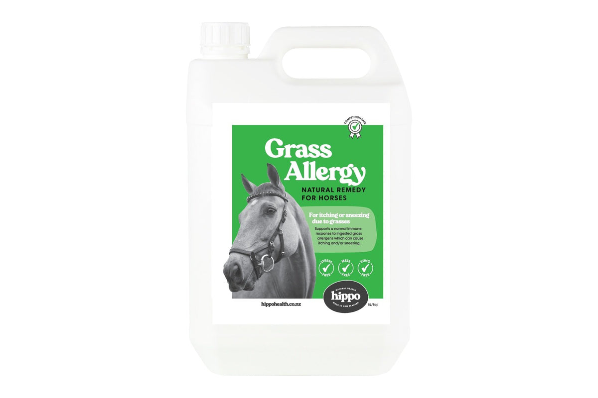 Hippo Health Grass Allergy - Equine - 5L Front
