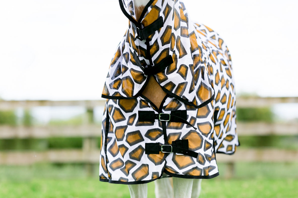 NZ Tack Giraffe Mesh Fly Combo - Chest