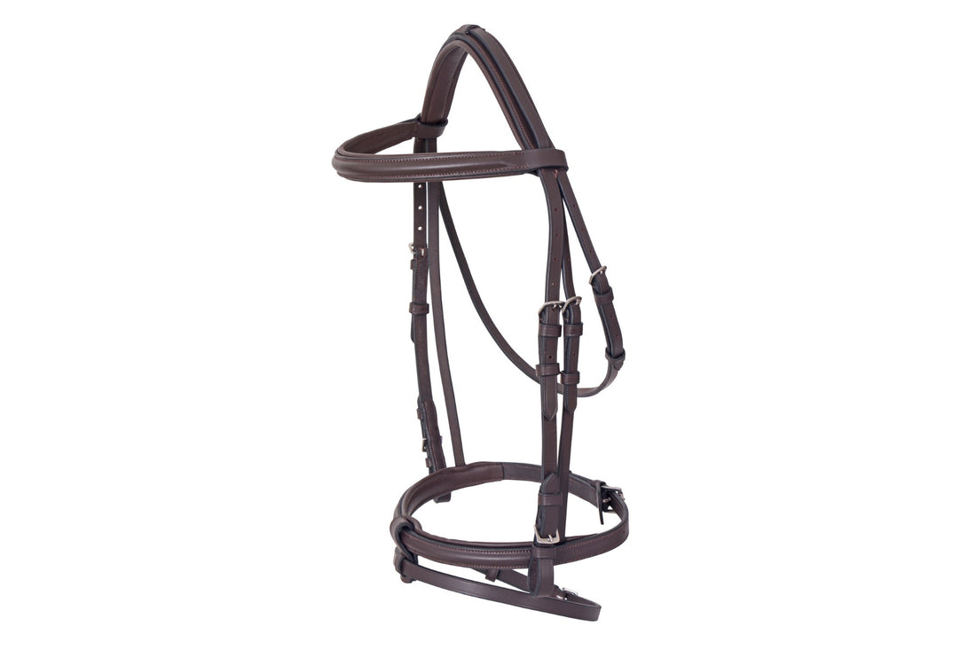 Platinum Raised Padded Hanoverian Bridle - 2