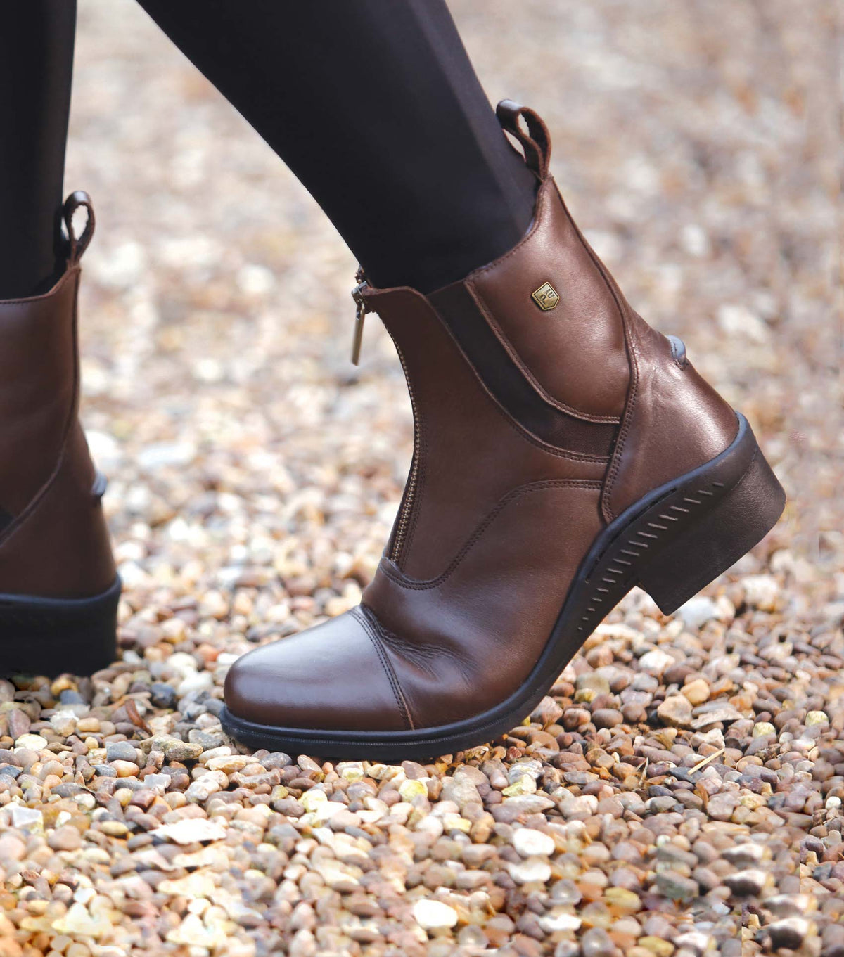 Premier Equine Balmoral Leather Paddock/Riding Boot - Brown - 5